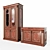 Classic TV Stand Wardrobe 3D model small image 3