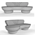 Luxury Hedy Sofa: Stylish, Comfortable & Elegant 3D model small image 2