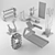 Technogym Equipment Gym 3D model small image 2