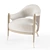 Elegant Chic Chair 3D model small image 1