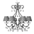 Elegant Crystal Chandelier 3D model small image 3