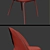 Elegant Lexmod Dining Chair Set 3D model small image 2