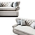 Churchill Textile Sofa 3D model small image 2