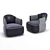 Elegant Trussardi Larzia Armchair 3D model small image 3