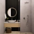 Modern Bathroom Vanity Set 3D model small image 1