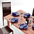 Nordic Teak Dining Set 3D model small image 3