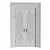 Lalique Door Decor: Exquisite RODECOR Design 3D model small image 2