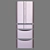 Hitachi R-SF 48 GU SN: 5-Door FrenchDoor Fridge 3D model small image 1