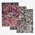 Antiquarian Antique Heriz Collection: Vintage-inspired Louis de Poortere Carpets 3D model small image 1