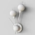 Sputnik White Glass Wall Sconce 3D model small image 3