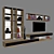 Modern TV Wall Unit 3D model small image 3