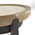 Modern Edge Leather Side Table 3D model small image 2