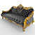 Cozy Comfort Sofa: Ambiance 3D model small image 2