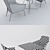 Elegant Dining Set, Perfect for Restaurants 3D model small image 3