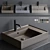 Ceramica Cielo Enjoy Rectangular Washbasin 3D model small image 1