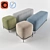 Soft Pawai Poufs - Set of 2 3D model small image 1