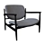 Modern Scandinavian Armchair: Timeless Design 3D model small image 1