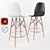 Eames Bar Stool: Sleek Design, Ultimate Comfort 3D model small image 1