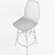 Eames Bar Stool: Sleek Design, Ultimate Comfort 3D model small image 3