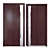 Stainless Steel Entrance Door: Inox S-3 3D model small image 3