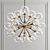 Radiant Sunburst 18-Light Chandelier 3D model small image 1