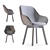 Nordic Style Swivel Armchair 3D model small image 2