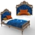 Elegant Venedik Bed: Stylish and Luxurious 3D model small image 1