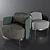 Sleek Minotti Tape Chair 3D model small image 1