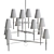 Luxury Ventana Chandelier 3D model small image 3