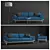 Modern TOMRIS Sofa Set for Stylish Living 3D model small image 1