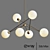 Luxury Leaf Design Chandelier 3D model small image 1