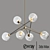 Luxury Leaf Design Chandelier 3D model small image 3