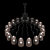 Ricersata Elegant Crystal Chandelier 3D model small image 2