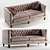 Elegant Beckett Sofa: Traditional Sophistication 3D model small image 1