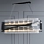 Apollo F5908: Stylish Metal and Glass Pendant Light 3D model small image 1