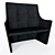 Modern Two-Seater Sofa 3D model small image 1