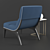 Elegant Kirk Chair 3D model small image 2