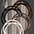 OM Three Rings Mirror: Elegant, Contemporary Design 3D model small image 2