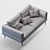 Modern Comfort: Abric Sofa by BOSC 3D model small image 3