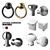 Modern Knob Set: Elegant and Functional 3D model small image 2