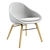 Organic Comfort Wood Chair 3D model small image 1