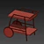 Ikea Vindalso Trolley Table: Compact, Stylish, and Versatile 3D model small image 3