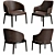 Elegant Velis Chair 3D model small image 1