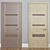 Sleek Wood Interior Doors 3D model small image 1