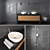 Modern Bathroom Furniture Set 3D model small image 1