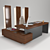 LAS Office Furniture Set 3D model small image 1