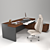 LAS Office Furniture Set 3D model small image 2