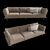 Elegant Vessel Sofa: 103" W x 37" D x 31" H 3D model small image 1