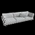 Elegant Vessel Sofa: 103" W x 37" D x 31" H 3D model small image 3