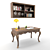 Elegant Venedik Study Desk 3D model small image 1